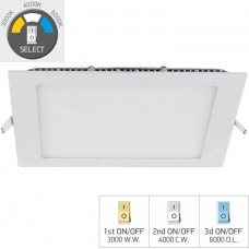 Φωτιστικό LED Τετράγωνο Χωνευτό 20W 230V 1820lm 3000K/4000K/6000K 5812